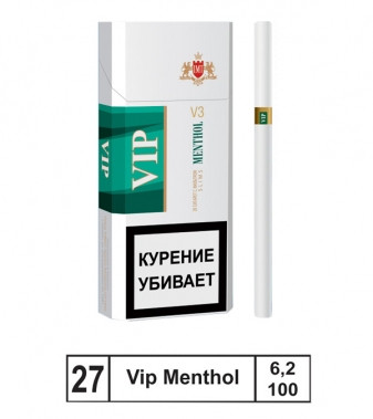 Сигареты Vip Mentol SL МРЦ185  