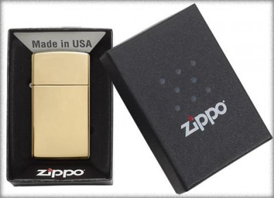 Зажигалка ZIPPO Slim Brass WO/S B 1654B