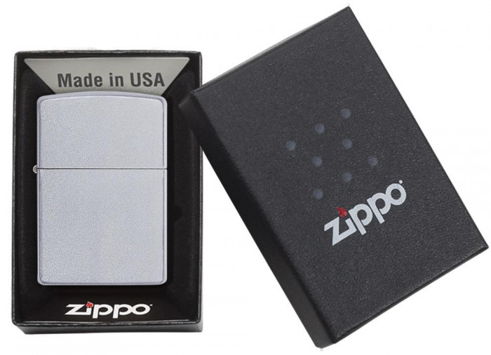 Зажигалка ZIPPO Classic с покрытием Satin Chrome™205  