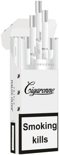 Сигареты Cigaronne White Super Slims  МРЦ320  