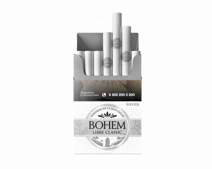 Сигареты Bohem Libre Classic Silver KS МРЦ219  